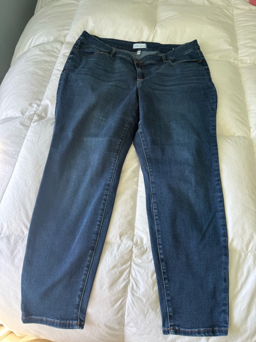 Lane Bryant Signature Fit Mid Rise Skinny Flex Waistband Jeans Size 18 LNC